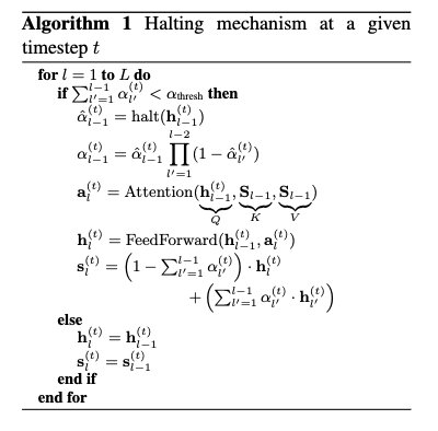 ACT Halting Mechanism
