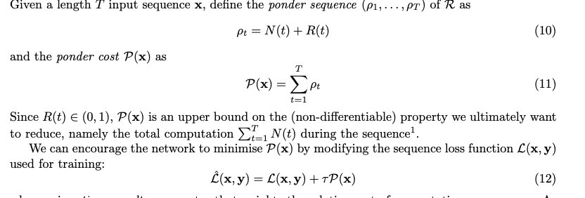 Universal Transformer Architecture